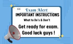 Exam Alert Important Instructions 2026 – What to do and what not to do in the exam