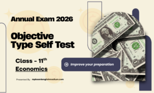 Annual Exam 2026 – Class 11 Economics Objective type Self Test. Check Your Preparation
