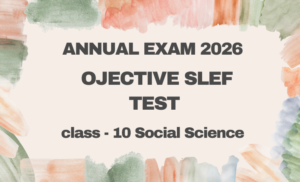 Annual Exam 2026 Class 10 Social Science – Most Important Objective Type Self Test