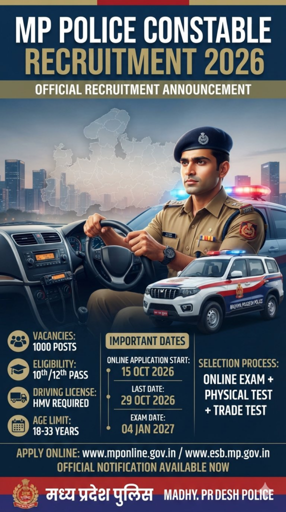 MP Police Constable Driver